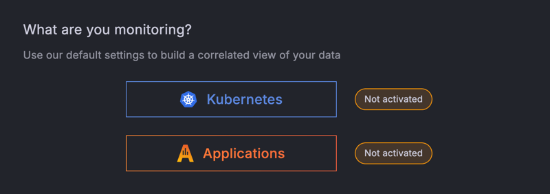 Knowledge graph activation page