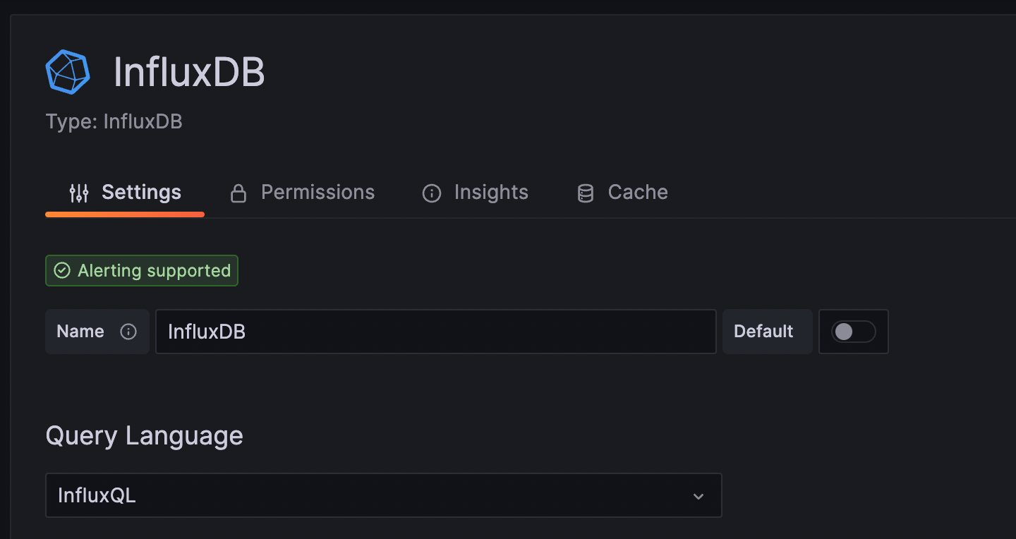 InfluxDB datasource