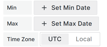 New Time Zones option for Date and time elements.