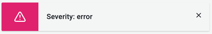 Error alert