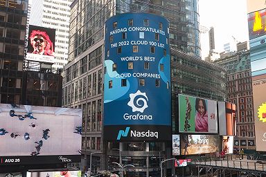 Grafana Labs in Times Square