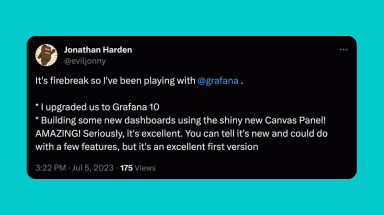 Love for the Canvas panel in Grafana 10