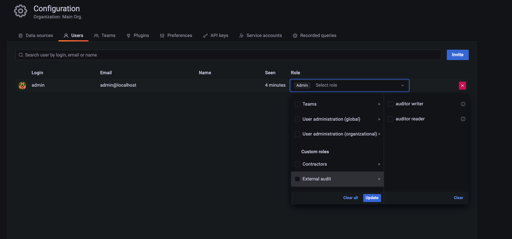 Organizing custom roles into RBAC groups Organizing custom roles into RBAC groups